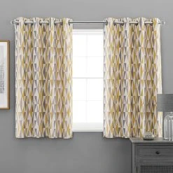 Dunelm Triangle Chenille Jacquard Eyelet Curtains 12 Dunelm Triangle Chenille Jacquard Eyelet Curtains -Dunelm Shop 30720139 alt05