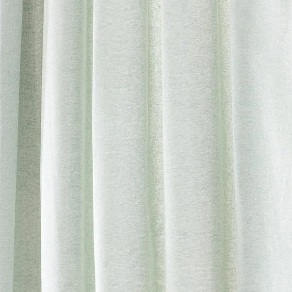 The Edited Life Linen Look Seafoam Tab Top Pencil Pleat Curtains 5 The Edited Life Linen Look Seafoam Tab Top Pencil Pleat Curtains - Image 3