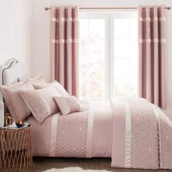 Catherine Lansfield Blush Sequin Cluster Eyelet Curtains 10 Catherine Lansfield Blush Sequin Cluster Eyelet Curtains -Dunelm Shop 30725756 alt03
