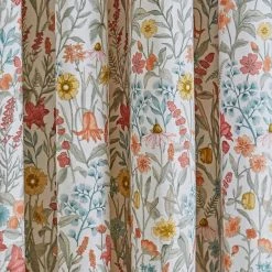 Dunelm Meadow Ditsy Red Blackout Eyelet Curtains 10 Dunelm Meadow Ditsy Red Blackout Eyelet Curtains -Dunelm Shop 30726123 alt02