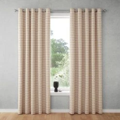 Elements Vete Ochre Reversible Blackout Eyelet Curtains 11 Elements Vete Ochre Reversible Blackout Eyelet Curtains -Dunelm Shop 30726741 alt03