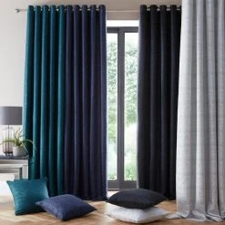 Dunelm Molly Black Eyelet Curtains 11 Dunelm Molly Black Eyelet Curtains -Dunelm Shop 30726953 alt03