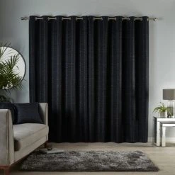 Dunelm Molly Black Eyelet Curtains 12 Dunelm Molly Black Eyelet Curtains -Dunelm Shop 30726953 alt04