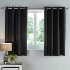 Dunelm Molly Black Eyelet Curtains 13 Dunelm Molly Black Eyelet Curtains -Dunelm Shop 30726953 alt05