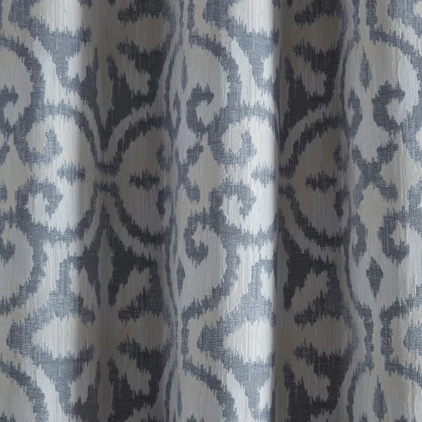 Dunelm Satara Blue Eyelet Curtains 5 Dunelm Satara Blue Eyelet Curtains - Image 3