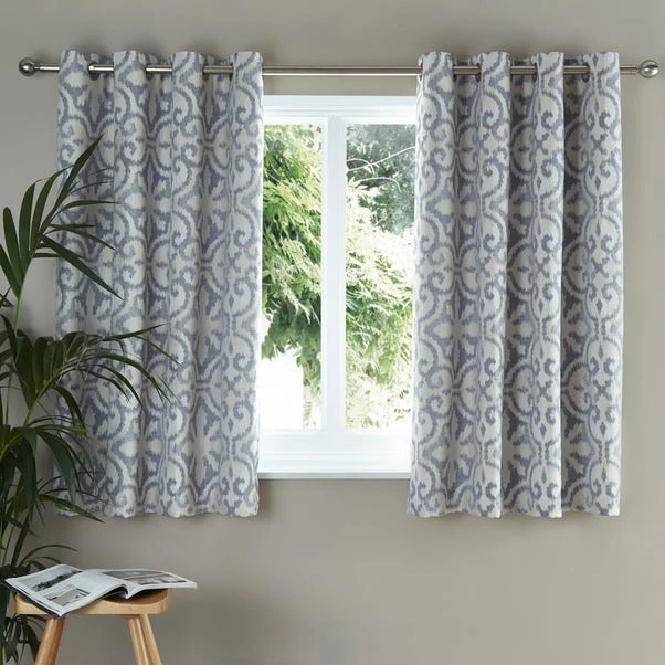 Dunelm Satara Blue Eyelet Curtains 7 Dunelm Satara Blue Eyelet Curtains - Image 5