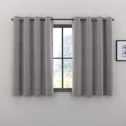 Elements Oslo Navy Blue Eyelet Curtains -Dunelm Shop 30729083 alt05