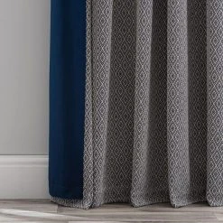 Elements Oslo Navy Blue Eyelet Curtains -Dunelm Shop 30729083 alt06