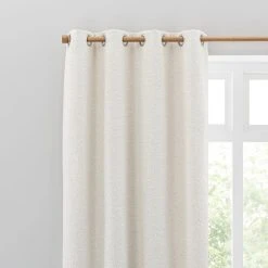 Churchgate Woodhouse Boucle Ivory Eyelet Curtains