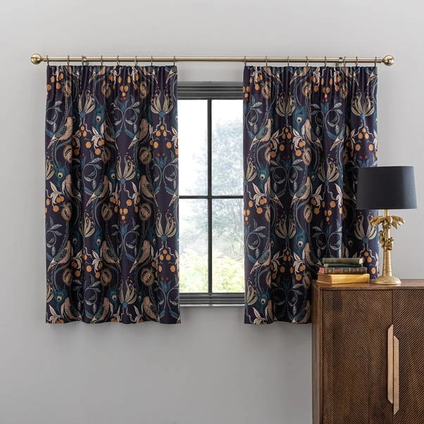 Dunelm Havisham Navy Pencil Pleat Curtains 7 Dunelm Havisham Navy Pencil Pleat Curtains - Image 5