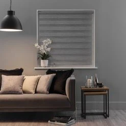 Dunelm Stria Day And Night Grey Roller Blind 13 Dunelm Stria Day And Night Grey Roller Blind -Dunelm Shop 30731846 alt05