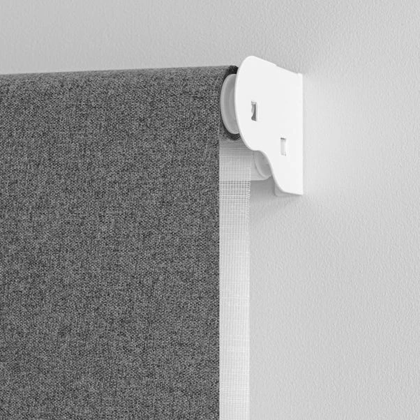 Dunelm Luna Grey Blackout And Pollen Reducing Double Roller Blind 6 Dunelm Luna Grey Blackout And Pollen Reducing Double Roller Blind - Image 4