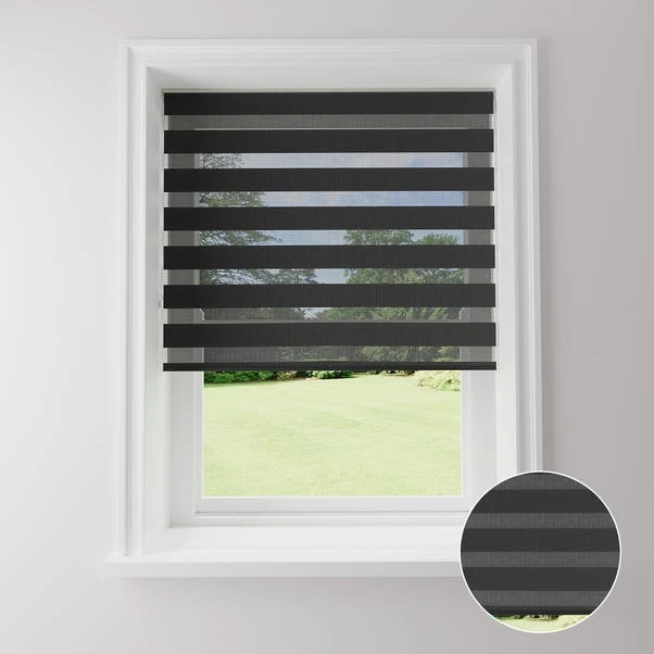Dunelm Day And Night Black Daylight Roller Blind 4 Dunelm Day And Night Black Daylight Roller Blind - Image 2