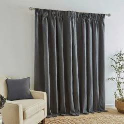 Dunelm Wynter Charcoal Thermal Pencil Pleat Curtains 11 Dunelm Wynter Charcoal Thermal Pencil Pleat Curtains -Dunelm Shop 30732976 alt04