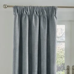 Dunelm Wynter Grey Thermal Pencil Pleat Curtains