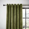 Dunelm Recycled Velour Olive Eyelet Curtains 1 Dunelm Recycled Velour Olive Eyelet Curtains -Dunelm Shop 30733066