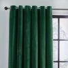 Dunelm Recycled Velour Bottle Green Eyelet Curtains 1 Dunelm Recycled Velour Bottle Green Eyelet Curtains -Dunelm Shop 30733096