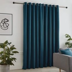 Dunelm Jupiter Peacock Blackout Eyelet Curtains -Dunelm Shop 30733150 alt04