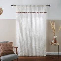 Dunelm Lana Tassel Butterscotch Slot Top Single Voile Panel 10 Dunelm Lana Tassel Butterscotch Slot Top Single Voile Panel -Dunelm Shop 30733321 alt04
