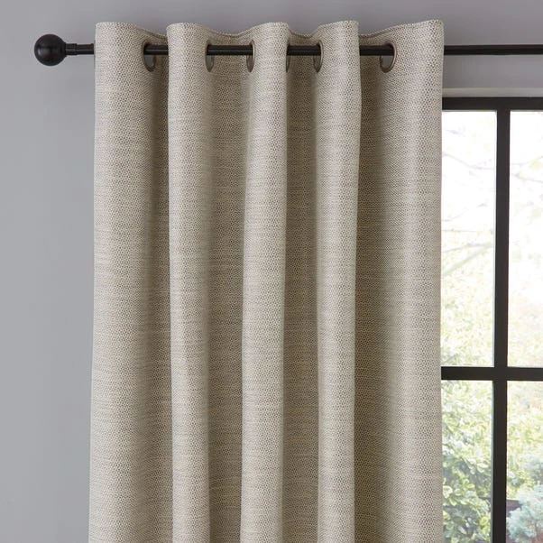 Dunelm Harper Grey Eyelet Curtains 3 Dunelm Harper Grey Eyelet Curtains