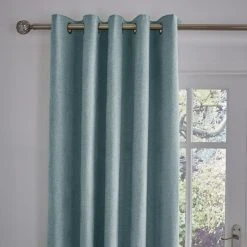 Dunelm Wynter Seafoam Thermal Eyelet Curtains