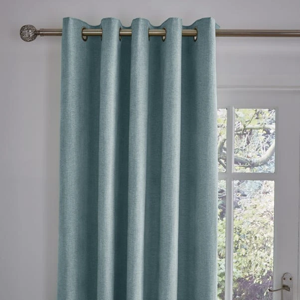 Dunelm Wynter Seafoam Thermal Eyelet Curtains 3 Dunelm Wynter Seafoam Thermal Eyelet Curtains