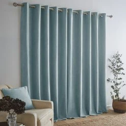 Dunelm Wynter Seafoam Thermal Eyelet Curtains 10 Dunelm Wynter Seafoam Thermal Eyelet Curtains -Dunelm Shop 30733432 alt04