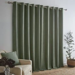 Dunelm Wynter Olive Thermal Eyelet Curtains 10 Dunelm Wynter Olive Thermal Eyelet Curtains -Dunelm Shop 30733442 alt04