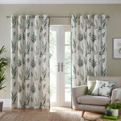 Dunelm Fern Green Eyelet Curtains 9 Dunelm Fern Green Eyelet Curtains -Dunelm Shop 30734302 alt01