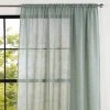 Dunelm Recycled Polyester Sage Slot Top Voile Panel -Dunelm Shop 30734696