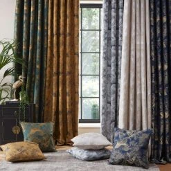 Dunelm Crane Old Gold Eyelet Curtains -Dunelm Shop 30737121 alt03