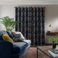 Dunelm Havisham Navy Eyelet Curtains 11 Dunelm Havisham Navy Eyelet Curtains -Dunelm Shop 30737194 alt04