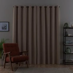 Dunelm Montreal Ultra Blackout Pebble Eyelet Curtains 11 Dunelm Montreal Ultra Blackout Pebble Eyelet Curtains -Dunelm Shop 30737237 alt03