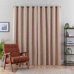 Dunelm Montreal Ultra Blackout Pebble Eyelet Curtains 12 Dunelm Montreal Ultra Blackout Pebble Eyelet Curtains -Dunelm Shop 30737237 alt04