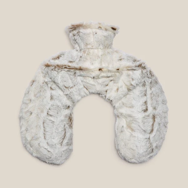 Dunelm Snow Leopard Neck Hot Water Bottle 5 Dunelm Snow Leopard Neck Hot Water Bottle - Image 3