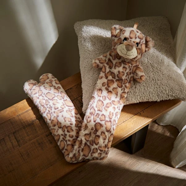 Dunelm Lola Snow Leopard Character Long Hot Water Bottle 3 Dunelm Lola Snow Leopard Character Long Hot Water Bottle