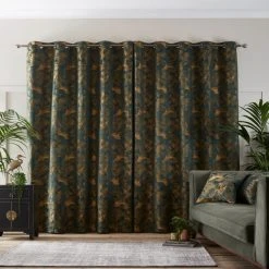 Dunelm Crane Emerald Eyelet Curtains 12 Dunelm Crane Emerald Eyelet Curtains -Dunelm Shop 30744208 alt04
