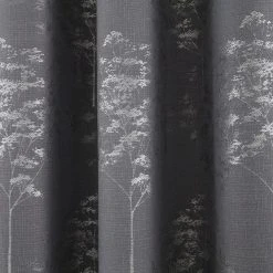 Curtina Elmwood Graphite Eyelet Curtains 8 Curtina Elmwood Graphite Eyelet Curtains -Dunelm Shop 30744462 alt02
