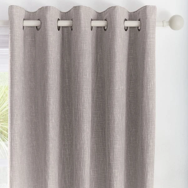 Appletree Loft Boucle Grey Eyelet Curtains 3 Appletree Loft Boucle Grey Eyelet Curtains