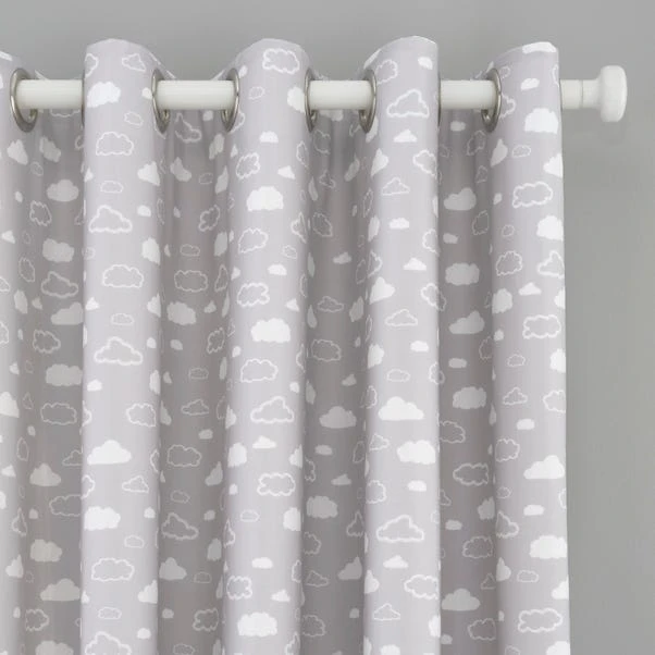Dunelm Grey Cloud Thermal Blackout Eyelet Curtains 3 Dunelm Grey Cloud Thermal Blackout Eyelet Curtains
