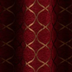 Luxury Collection Chenille Ogee Red Eyelet Curtains 10 Luxury Collection Chenille Ogee Red Eyelet Curtains -Dunelm Shop 30748805 alt02
