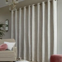 Dunelm Boho Patchwork Sandstone Eyelet Curtains 11 Dunelm Boho Patchwork Sandstone Eyelet Curtains -Dunelm Shop 30751748 alt04