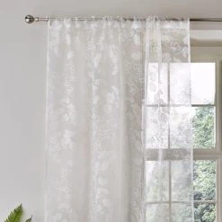 Dorma Daylesford White Slot Top Voile Panel