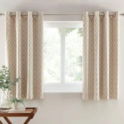 Dunelm Connor Tree Warm Sand Eyelet Curtains 12 Dunelm Connor Tree Warm Sand Eyelet Curtains -Dunelm Shop 30751794 alt05