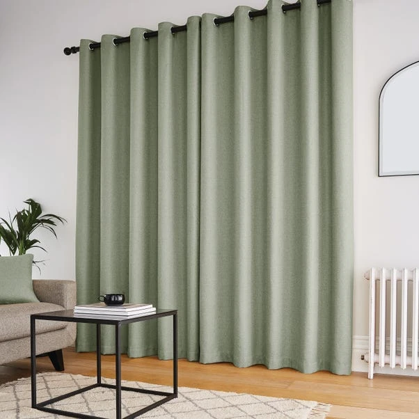 Dunelm Bondi Sage Eyelet Curtains 7 Dunelm Bondi Sage Eyelet Curtains - Image 5