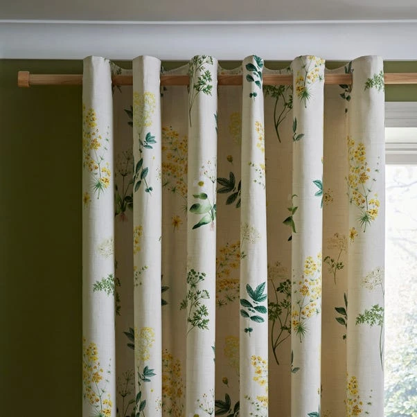 Natural History Museum Marsh Botanical Ochre Eyelet Curtains 3 Natural History Museum Marsh Botanical Ochre Eyelet Curtains