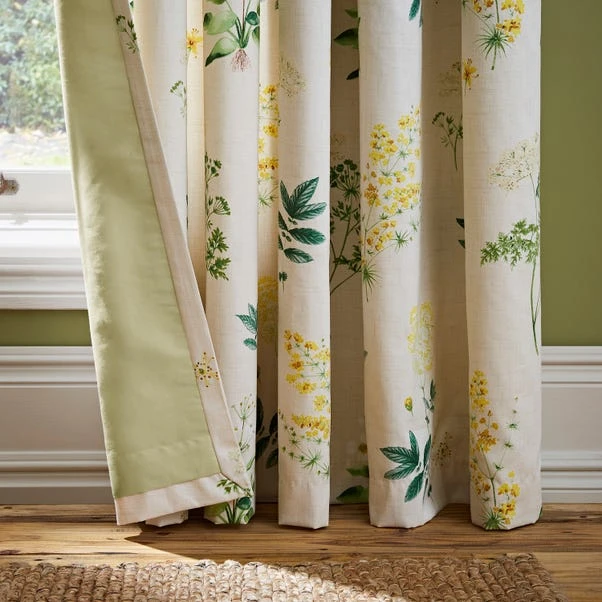 Natural History Museum Marsh Botanical Ochre Eyelet Curtains 6 Natural History Museum Marsh Botanical Ochre Eyelet Curtains - Image 4
