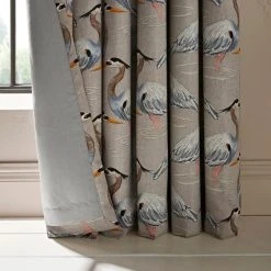 Natural History Museum Heron Natural Eyelet Curtains 12 Natural History Museum Heron Natural Eyelet Curtains -Dunelm Shop 30754102 alt06