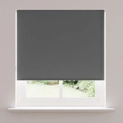 Dunelm Charcoal Blackout Roller Blind