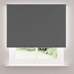 Dunelm Charcoal Blackout Roller Blind 10 Dunelm Charcoal Blackout Roller Blind -Dunelm Shop 30754299 alt02